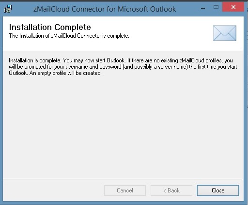 Zimbra Connector for Outlook